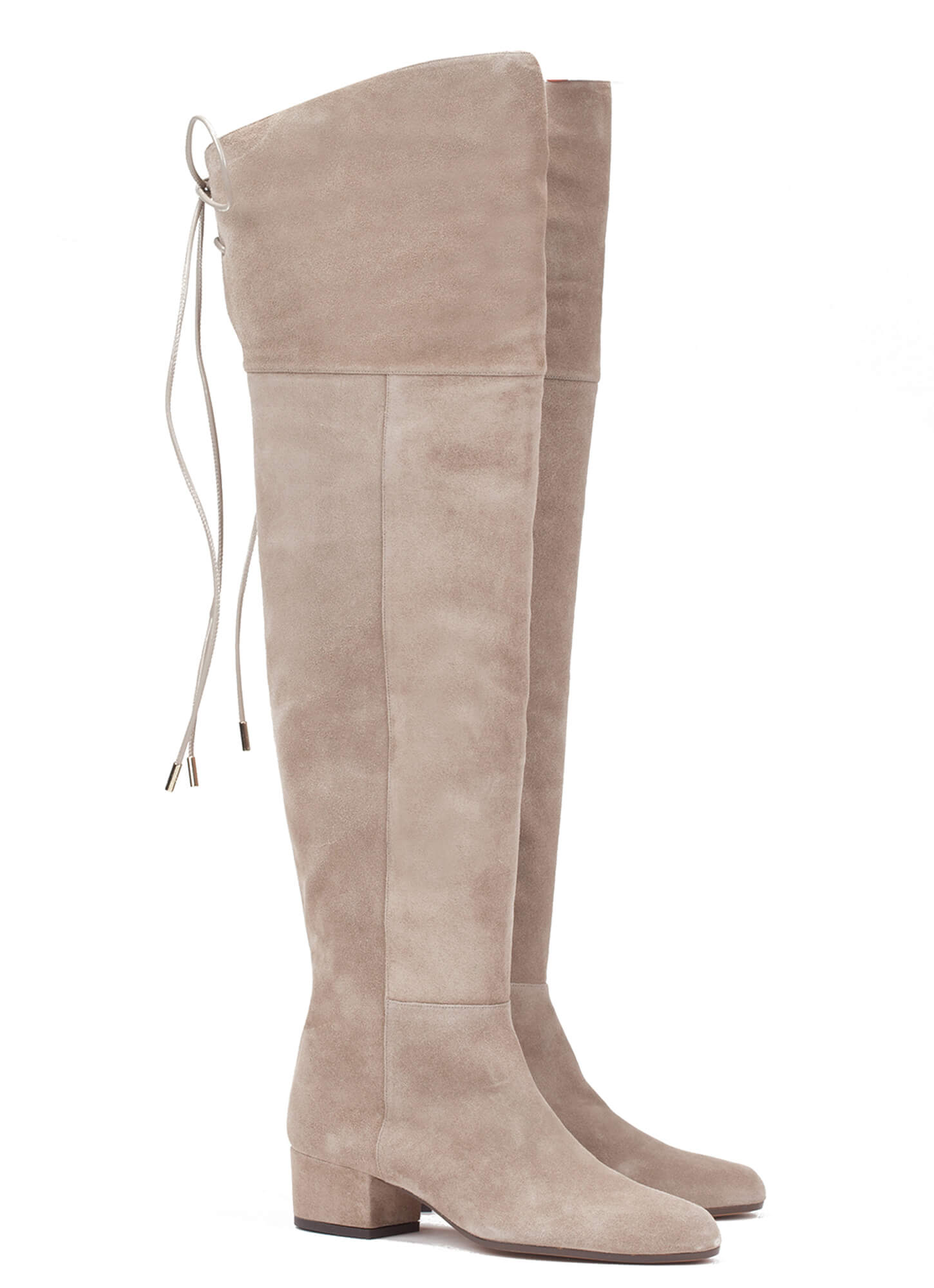 taupe suede boots