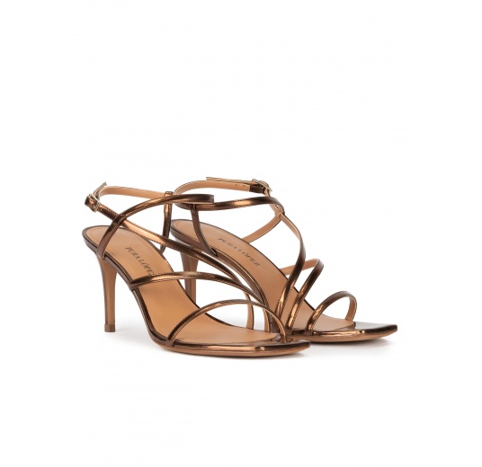 Buy Bronze Heeled Sandals for Women by CATWALK Online | Ajio.com